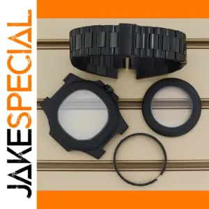 40mm Black NH35 Watch Case with Sapphire Crystal