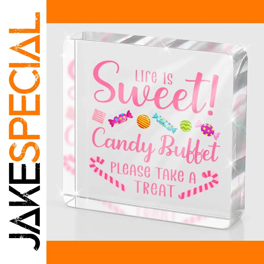 Colorful Candy Buffet Sign 1 Colorful Candy Buffet Sign