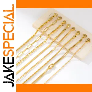 Stainless Steel Twist Figaro Chain Bracelet