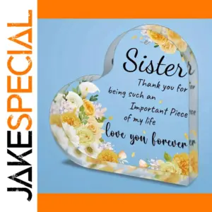 Heart-Shaped Floral Decor with Message