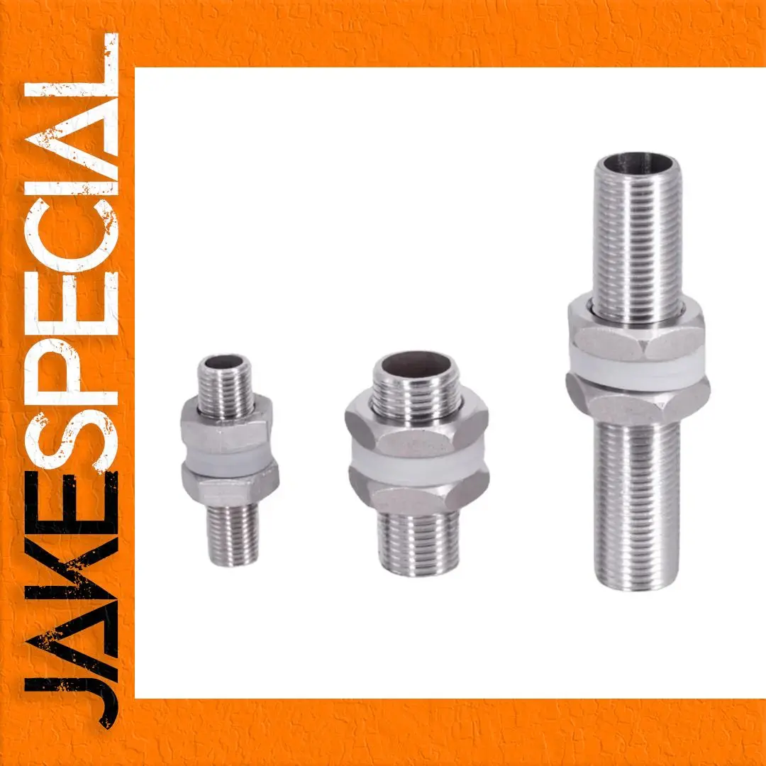 Stainless Steel Bulkhead Lock Pipe Fitting 30-150mm 1 Stainless Steel Bulkhead Lock Pipe Fitting 30-150mm