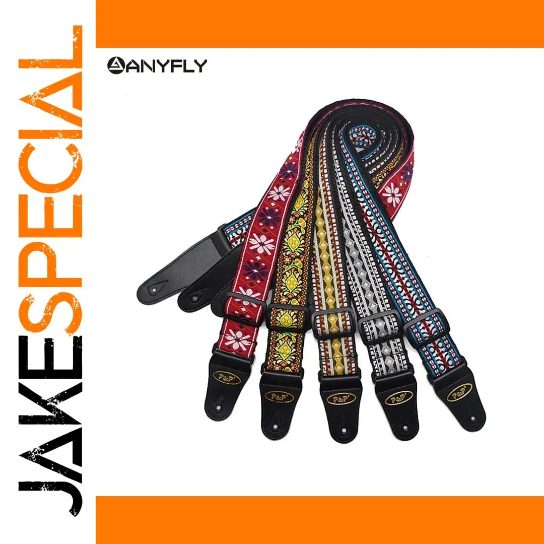 Ethnic Pattern Guitar Strap 150cm for All Guitars 1 Ethnic Pattern Guitar Strap 150cm for All Guitars