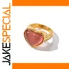Pink Heart Opal Stainless Steel Ring Model JDR2304021