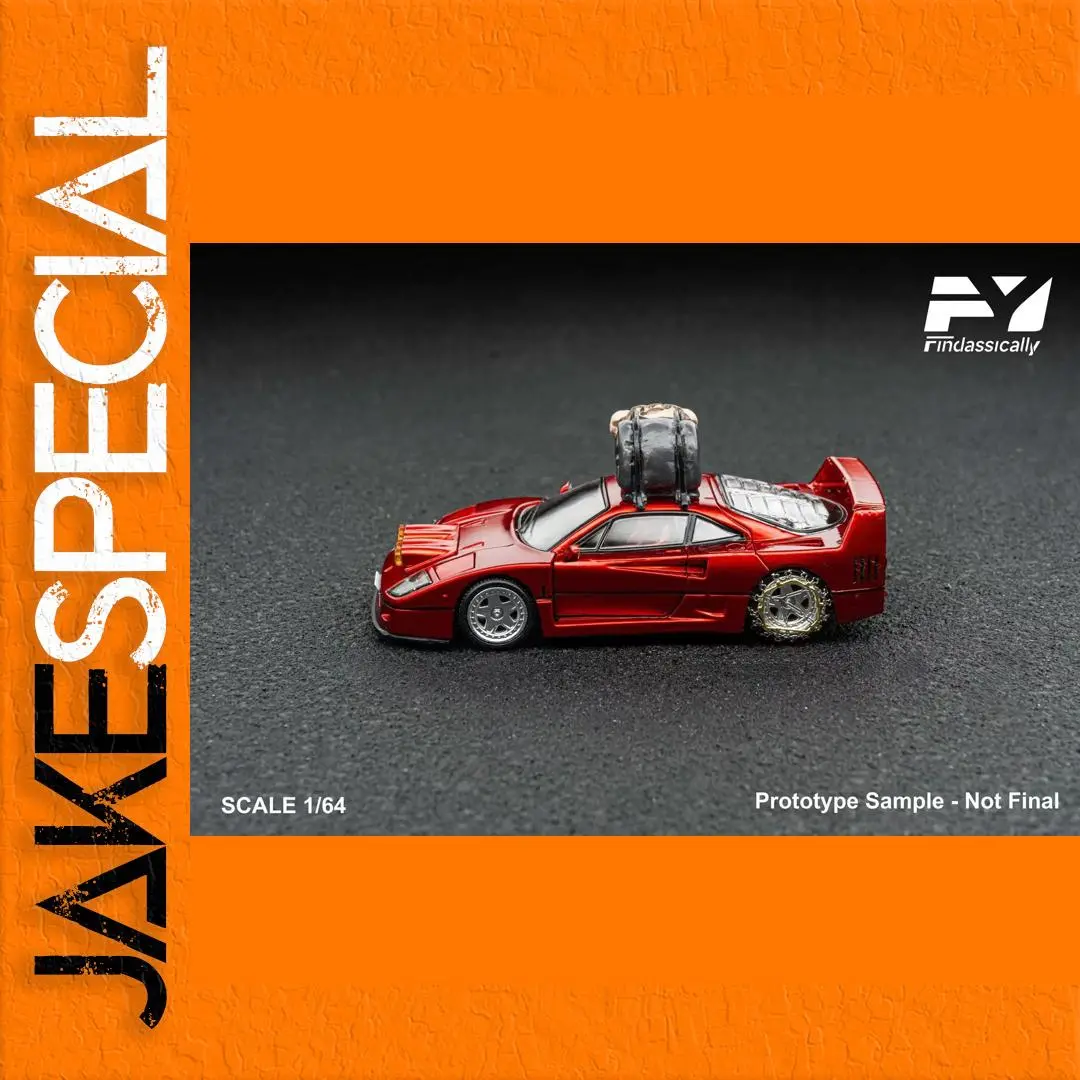 Limited Edition Transparent Red Ferrari F40 Diecast Model 1 Limited Edition Transparent Red Ferrari F40 Diecast Model