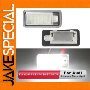 LED License Plate Lights for A3, S3, A4 B7