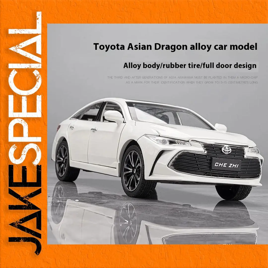 White 1:24 Scale Toyota Avalon Diecast Model 1 White 1:24 Scale Toyota Avalon Diecast Model