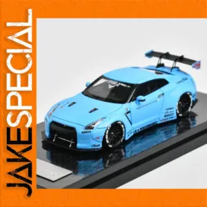 Bright Blue 1:64 Resin Diecast Racing Car