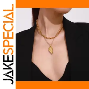 Stainless Steel Heart Pendant Necklace for Women