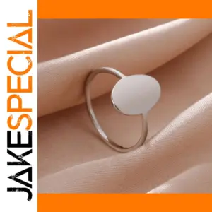 Minimalist Stainless Steel Heart Ring in Gold or Silver