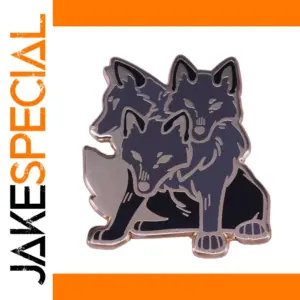 Cerberus Mythology Copper Pin 30mm