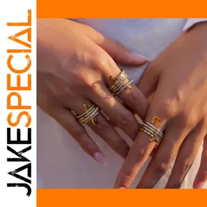 Stainless Steel Women's Swirl Ring 8 (57cm)