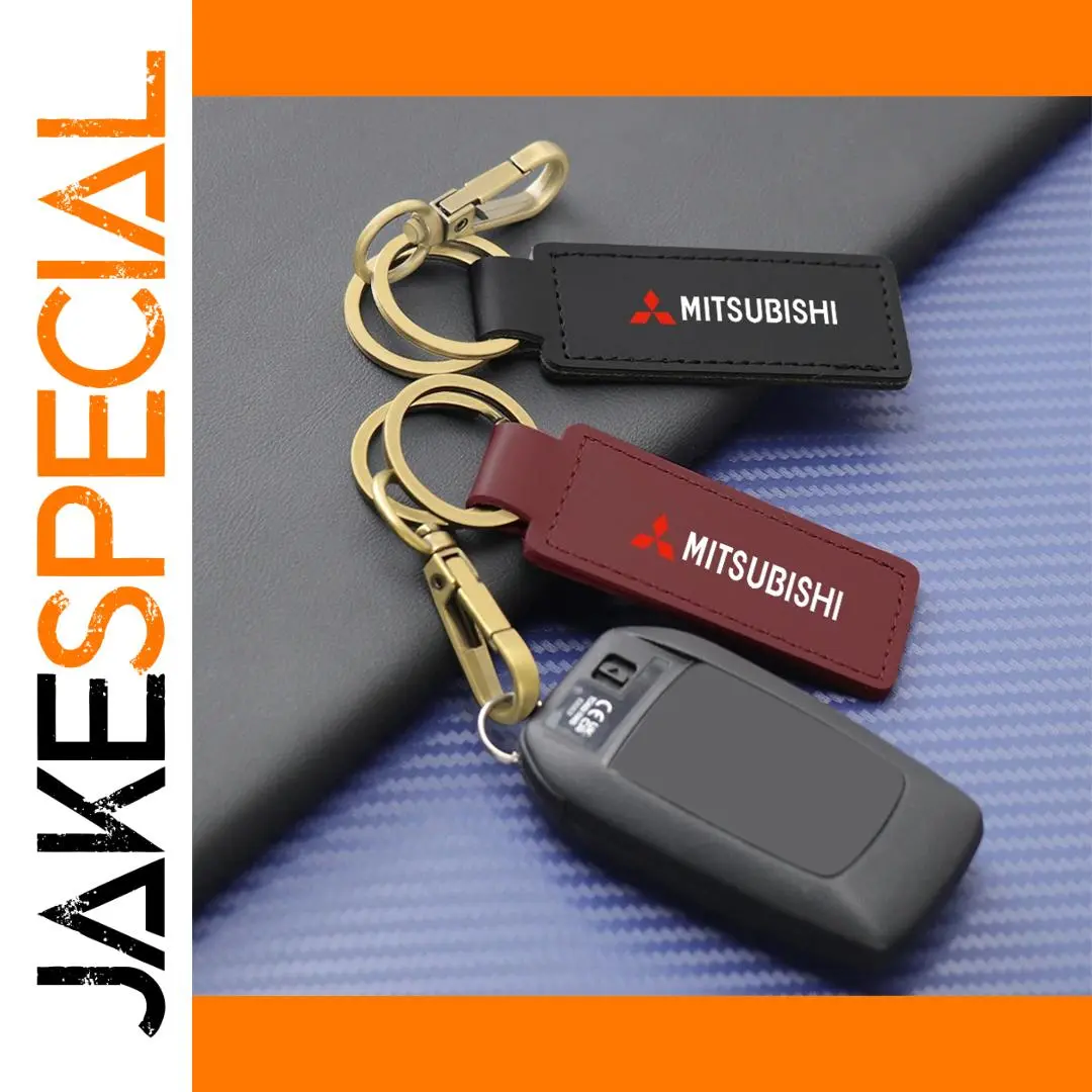 Mitsubishi Ralliart Leather Key Ring 1 Mitsubishi Ralliart Leather Key Ring