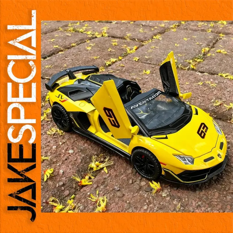 The Vibrant Yellow Lamborghini Aventador SVJ63 Model: A Masterpiece of Automotive Miniatures 1 ddcb6f463d044b2e93239751 product image