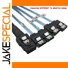 Reverse Mini-SAS SFF-8087 to 4 SATA Cable 0.5m