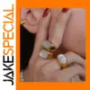Trendy Gold Stainless Steel Ring for Women