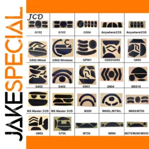 Logitech Mouse Feet Set for G102, G502 & More