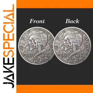 Vintage 2025 US Lincoln Skull Coin for Collectors