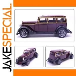 Purple Vintage Car Model 1:43 Scale