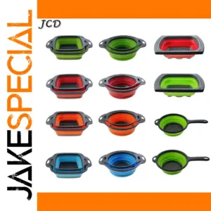 Foldable Silicone Colander for Kitchen Use