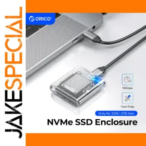Transparent NVMe Enclosure for M.2 2230 SSDs