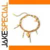 Gold Double Layer Stainless Steel Bracelet JDB201126