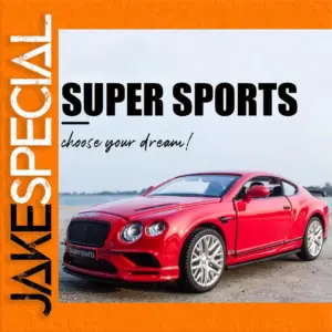 Red 1:32 Bentley Continental Supersports Miniature