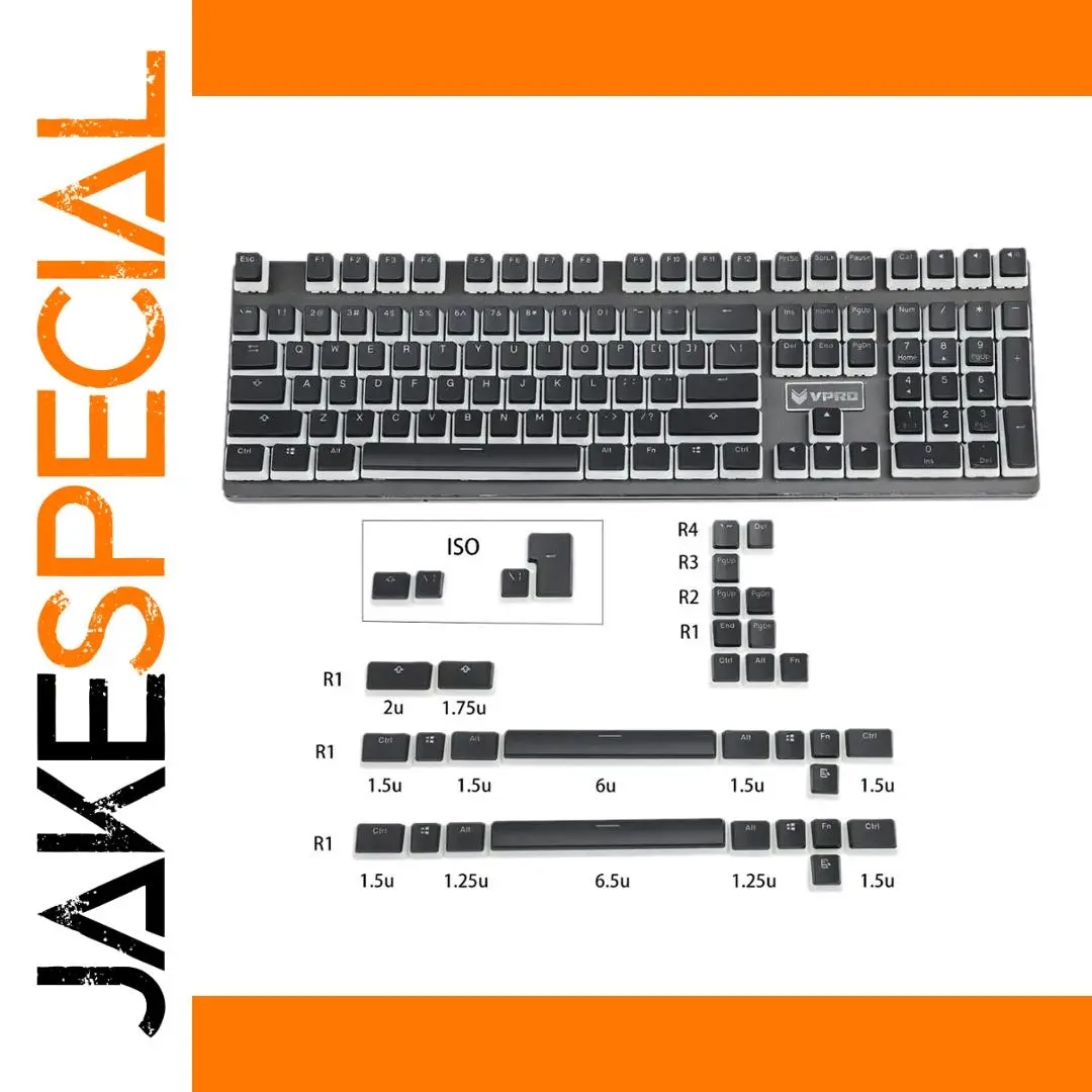YMDK PBT Doubleshot RGB Keycap Set for Mechanical Keyboards 1 YMDK PBT Doubleshot RGB Keycap Set for Mechanical Keyboards