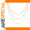 Elegant Gold Multi-Layer Women's Necklace