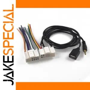 Vehicle 3.5mm AUX Audio Cable Adapter for Hyundai Kia