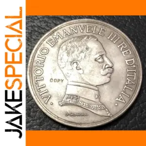 Vintage Italian Replica Coin of Vittorio Emanuele III