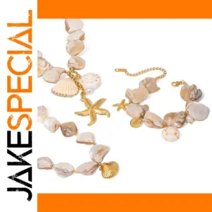 Ocean-Inspired Stainless Steel Jewelry Set