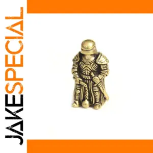Vintage Brass Soldier Pendant for Outdoor Gear