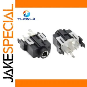 5-Pack 3.5mm Female Stereo Audio Connectors