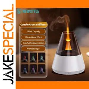 Candle Flame Ultrasonic Humidifier with 150ml Tank