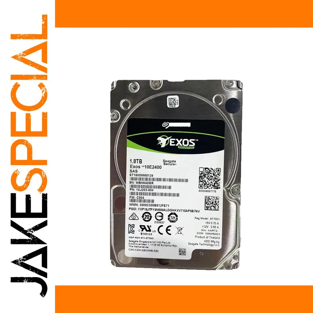 Seagate Exos 1.8TB SAS Hard Drive 1 Seagate Exos 1.8TB SAS Hard Drive