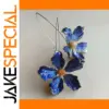 Vintage Blue Flower Drop Earrings for Women