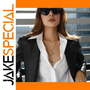 Stainless Steel Moon and Star Necklace