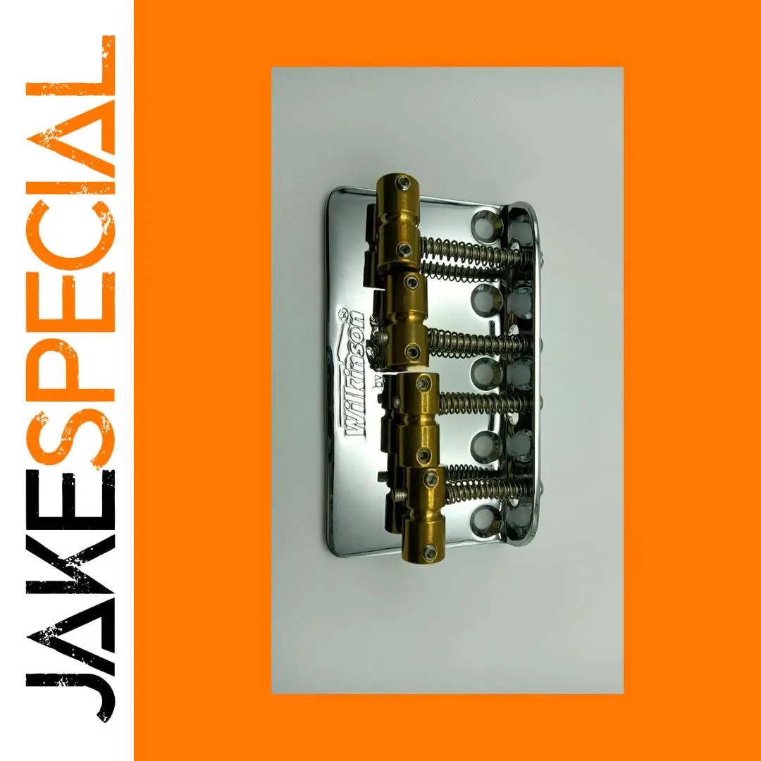 Wilkinson Precision Jazz Bass Bridge with Brass Saddles 1 Wilkinson Precision Jazz Bass Bridge with Brass Saddles