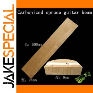 Carbonized European Spruce Guitar Beam 6/9/13mm 500x24mm