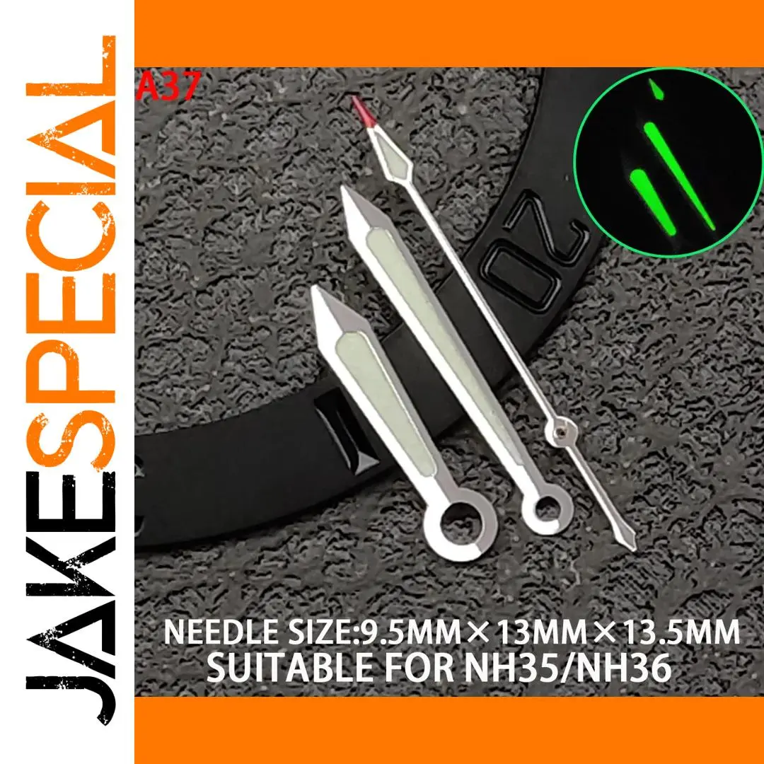NH35/NH36 Watch Hands Set with Luminous Details 1 NH35/NH36 Watch Hands Set with Luminous Details