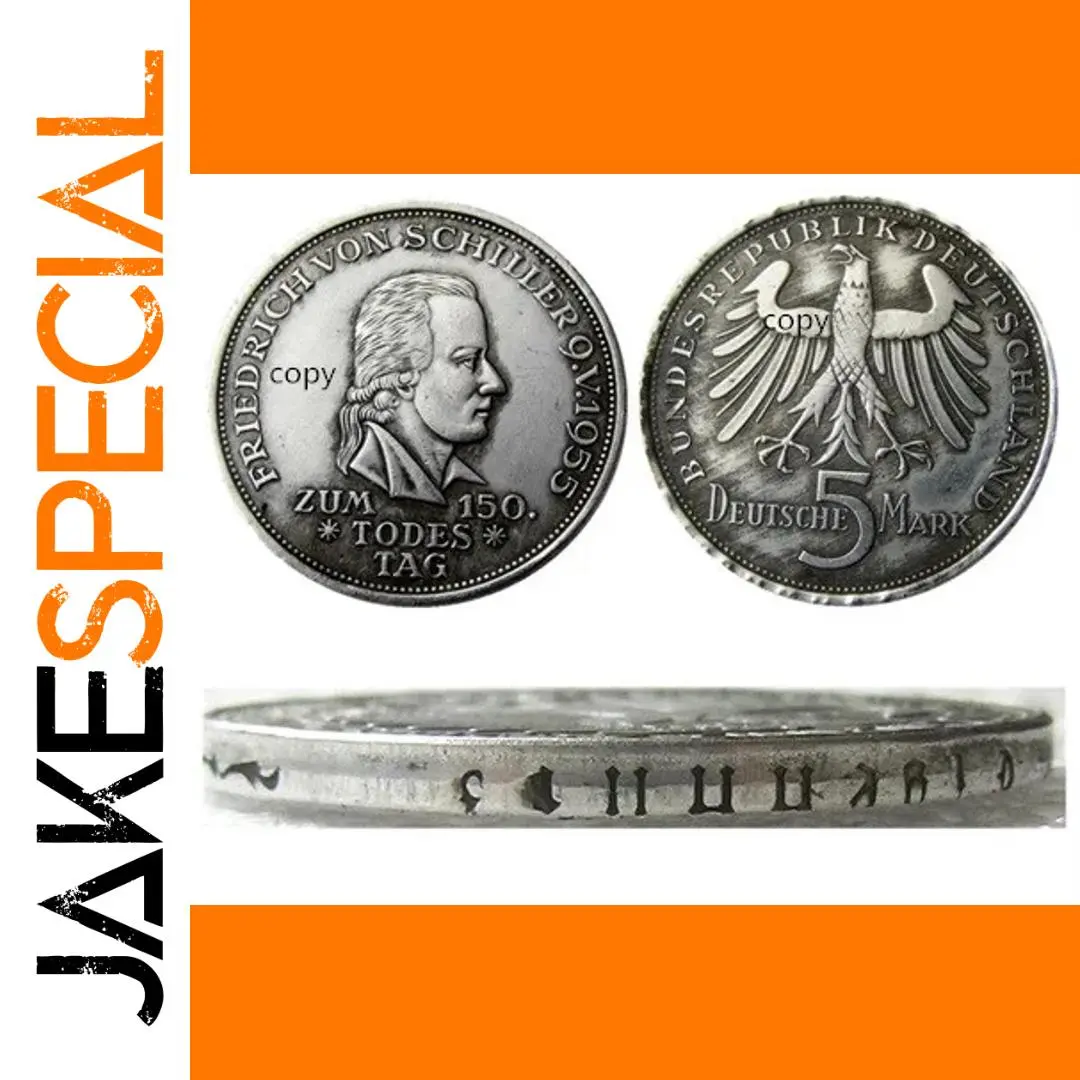 1955 Germany 5 Mark Replica Coin 1 1955 Germany 5 Mark Replica Coin