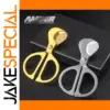 Elegant Double-Blade Cigar Cutter in Silver and Gold