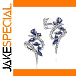 Silver Drop Earrings with Cubic Zirconia