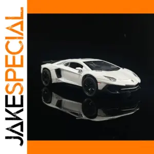 White Lamborghini LP770-4 Diecast Model 1:32 Scale