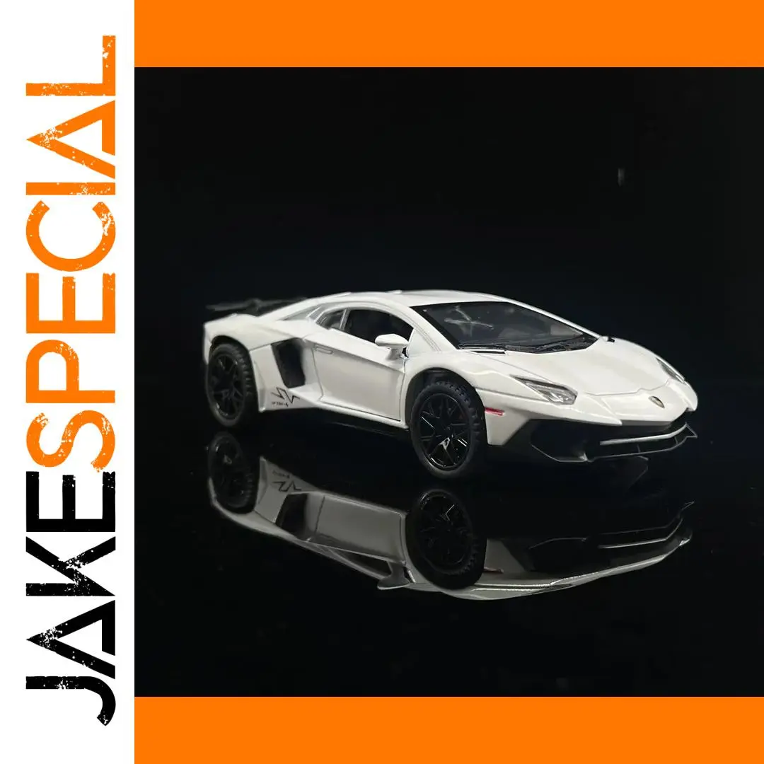 White Lamborghini LP770-4 Diecast Model 1:32 Scale 1 White Lamborghini LP770-4 Diecast Model 1:32 Scale