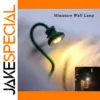 Miniature Green Wall Lamp with Warm LED