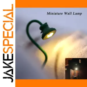 Miniature Green Wall Lamp with Warm LED