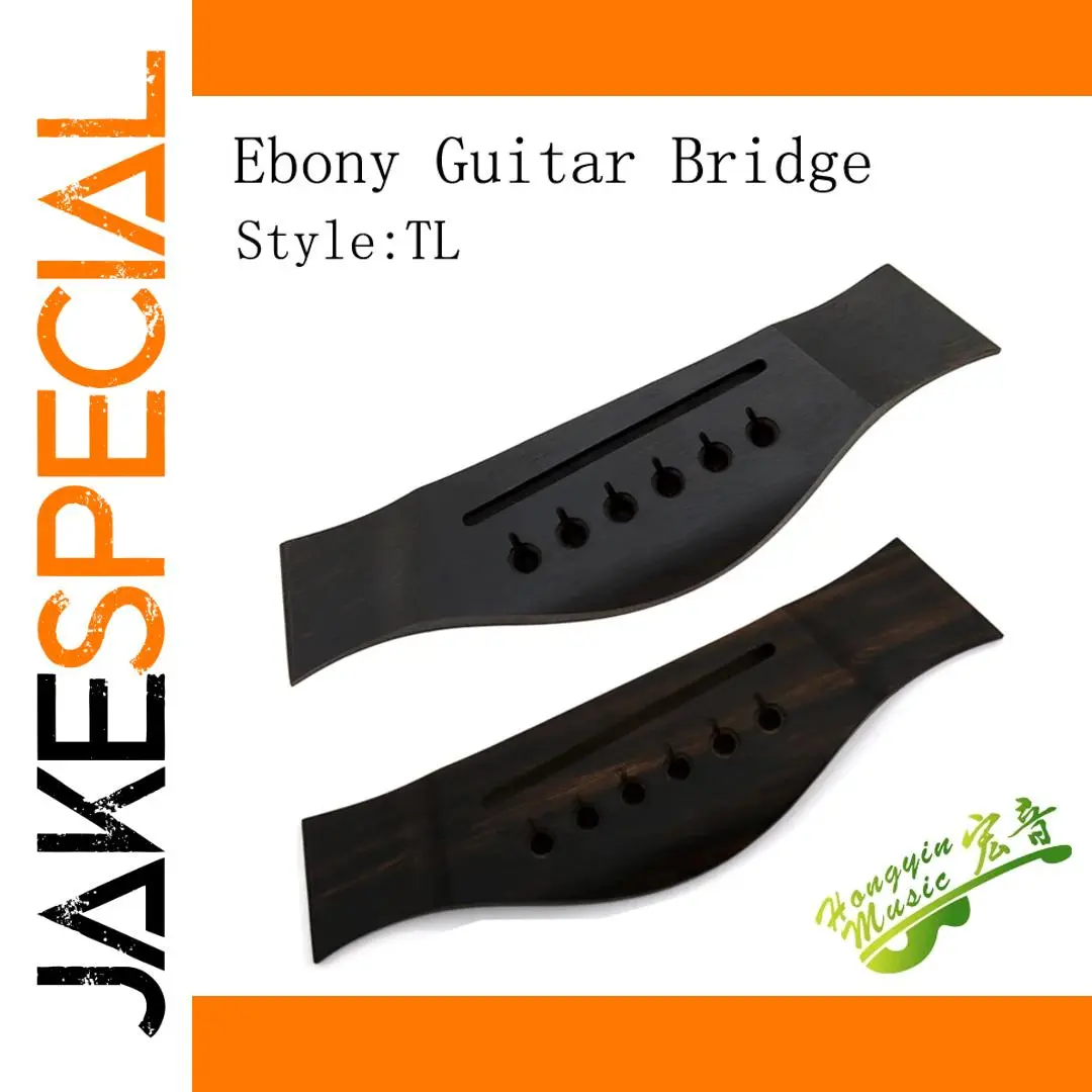 Ebony Acoustic Guitar Bridge 165mm Length 1 Ebony Acoustic Guitar Bridge 165mm Length