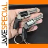 Miniature Aluminum Revolver Keychain for Adults