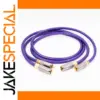 Purple Audio Interconnect Cable with RCA Connectors